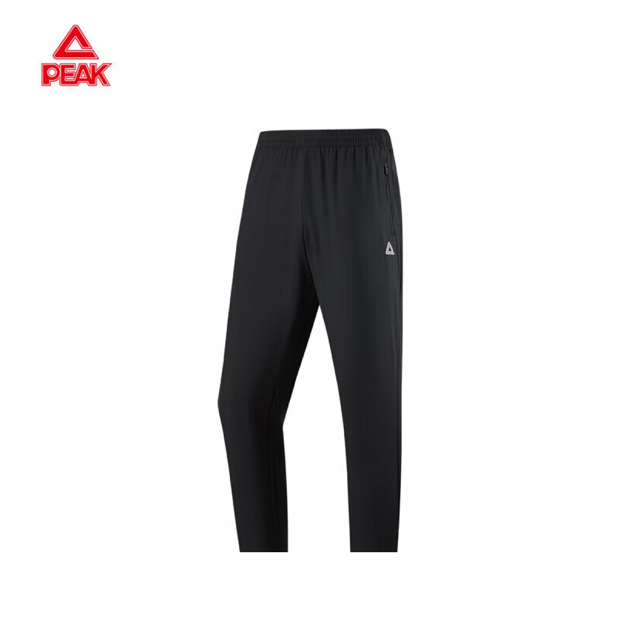 匹克（PEAK）速干运动裤男夏季新款宽松梭织长裤口袋拉链学生休闲裤 黑-2351 S/M/L/XL/X2L/X3L/X4L 单位：条