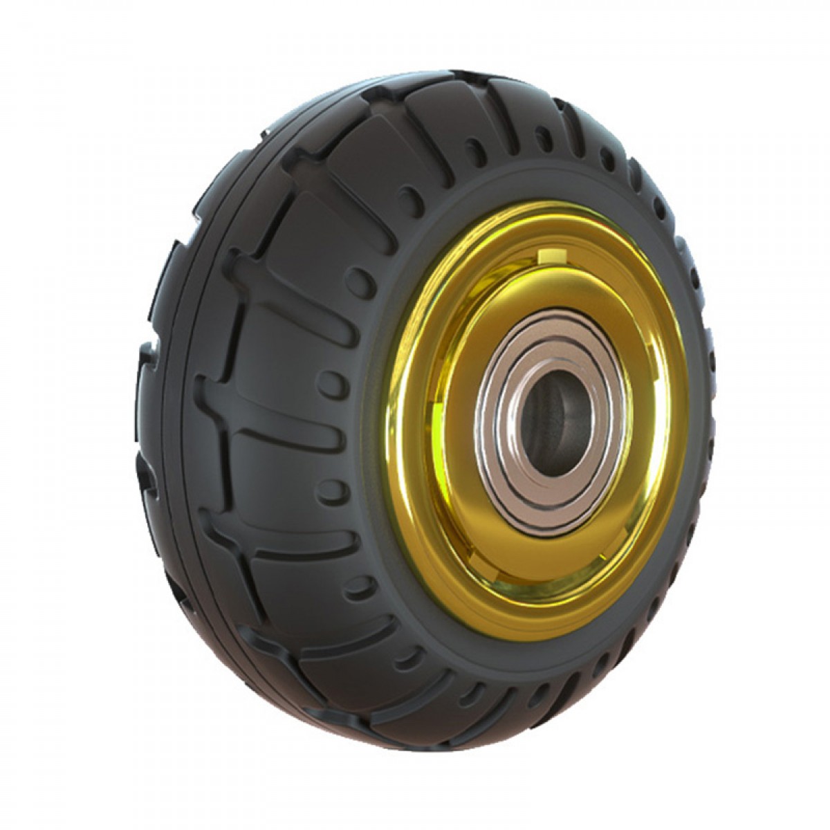 晟泰邦 橡胶重型静音轮子 工业小手推车轮子 4寸 重型橡胶 单位：个