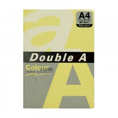 Double A a4纸达伯埃复印纸打印纸100张/包彩色复印纸单包 A4 80g 浅黄油色 单位：包