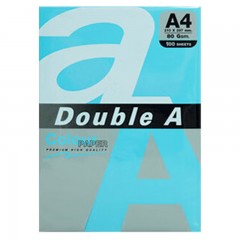 Double A a4纸达伯埃复印纸打印纸100张/包彩色复印纸单包 A4 80g 深蓝色 单位：包