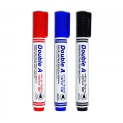 Double A 达伯埃办公学习用品白板笔3色可选（黑/蓝/红）单位：支