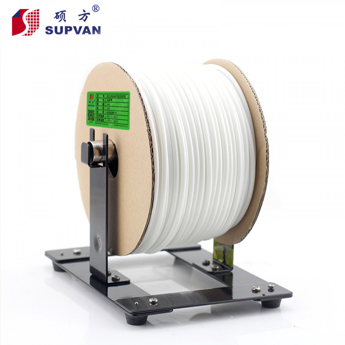 硕方 线号机套管号码管 通用线号管PVC内齿梅花管 电线标识印字机塑料绝缘套管白色 套管4.0平方 单位：卷