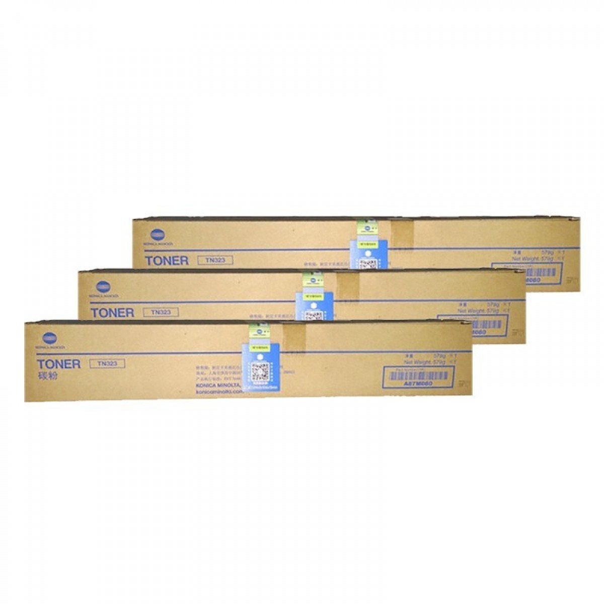 柯尼卡美能达 KONICA MINOLTA TN323L柯美黑色标容墨粉3支装（适用BH227/287/367机型）印量30000页 单位：套