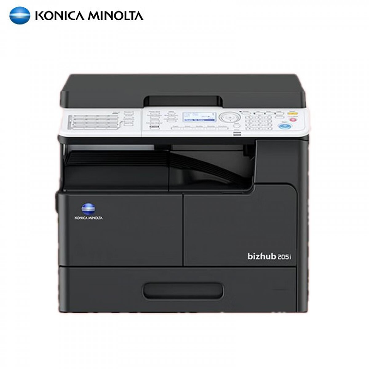 柯尼卡美能达205i a3打印机复印机大型 办公黑白激光复印件一体机网络 官方标配+无线服务器 单位：台