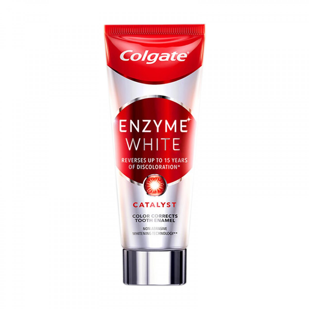 高露洁（Colgate）进口无水酵素美白牙膏101g 红管酵素亮白牙齿 去黄去烟渍去牙渍 单位：支