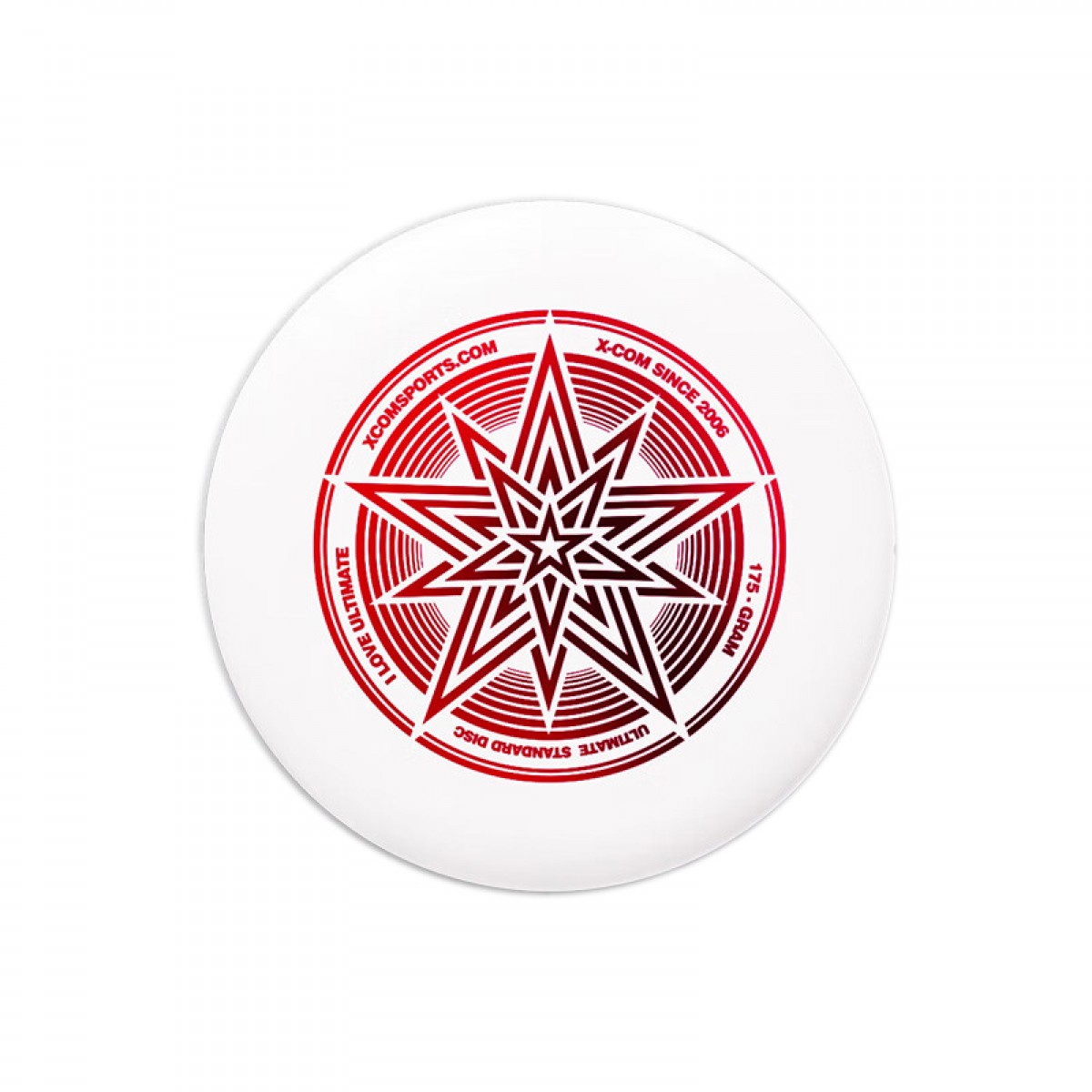 艾克飞盘 标准极限飞盘 成人户外运动专业比赛回旋拓展 175g竞赛级炫星-白色(274mm) 单位：个