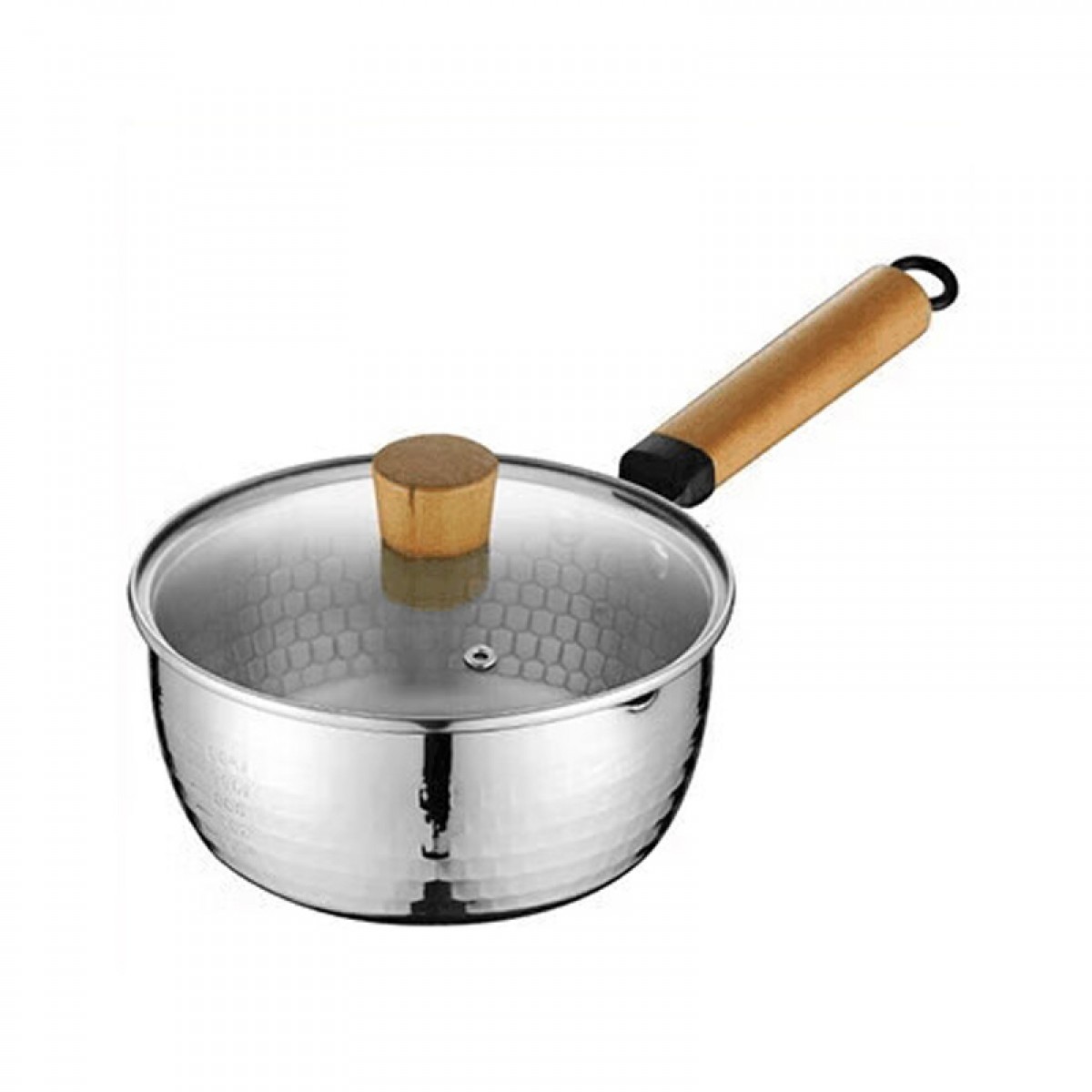 拜格（BAYCO）雪平锅日式不锈钢奶锅儿童辅食锅煮面锅汤锅加厚18cm BG1908 单位：个