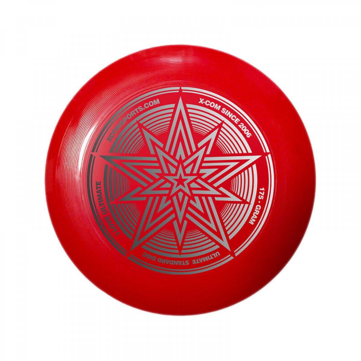 艾克飞盘 标准极限飞盘 成人户外运动专业比赛回旋拓展 175g竞赛级炫星-红色(274mm) 单位：个