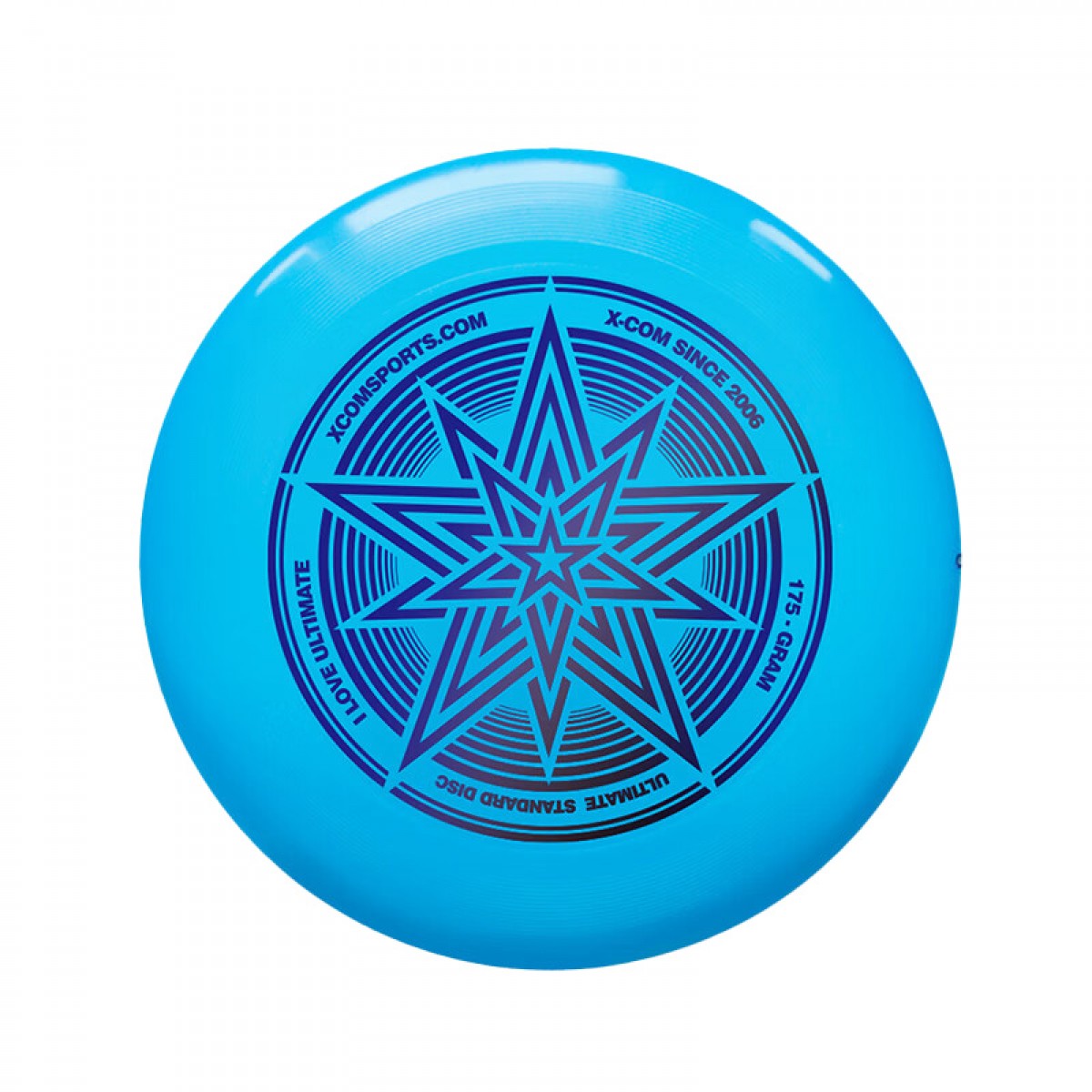 艾克飞盘 标准极限飞盘 成人户外运动专业比赛回旋拓展 175g竞赛级炫星-天蓝(274mm) 单位：个