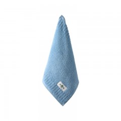 洁丽雅 纯棉毛巾抗菌A类柔软吸水小面巾洗澡擦脸速干小方巾 抗菌A类-兰色方巾 单位：条