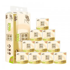 清风有芯卷纸 原木纯品3层270段*10卷 柔韧升级 卫生纸卷筒纸 单位：提