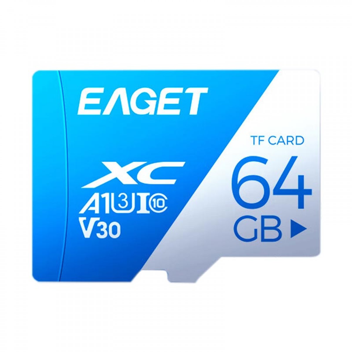 忆捷（EAGET）64GB TF（MicroSD）存储卡 U3 V30 行车记录仪&安防监控专用内存卡 高速耐用 读速100MB/s 单位：个