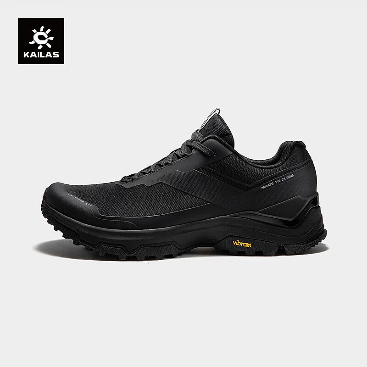 KAILAS凯乐石男款界山徒步鞋透气户外低帮防滑登山鞋 墨黑 （码数：40-45） 单位：双