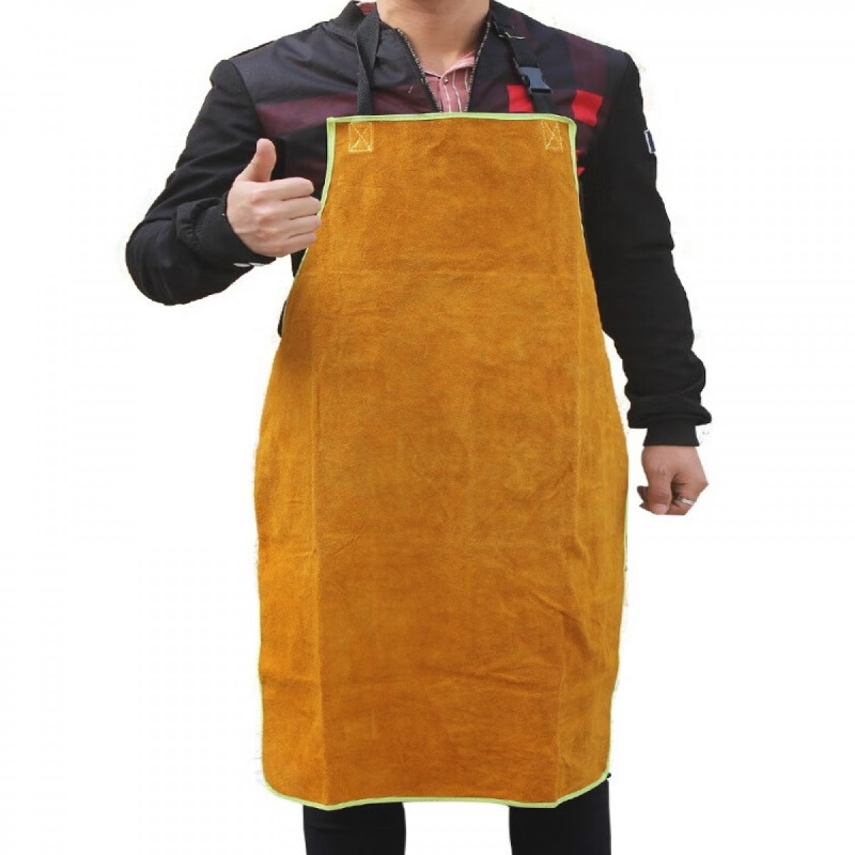 三茂 长款电焊牛皮围裙加厚焊工焊接隔热防火花阻燃工作服罩衣 单位：件