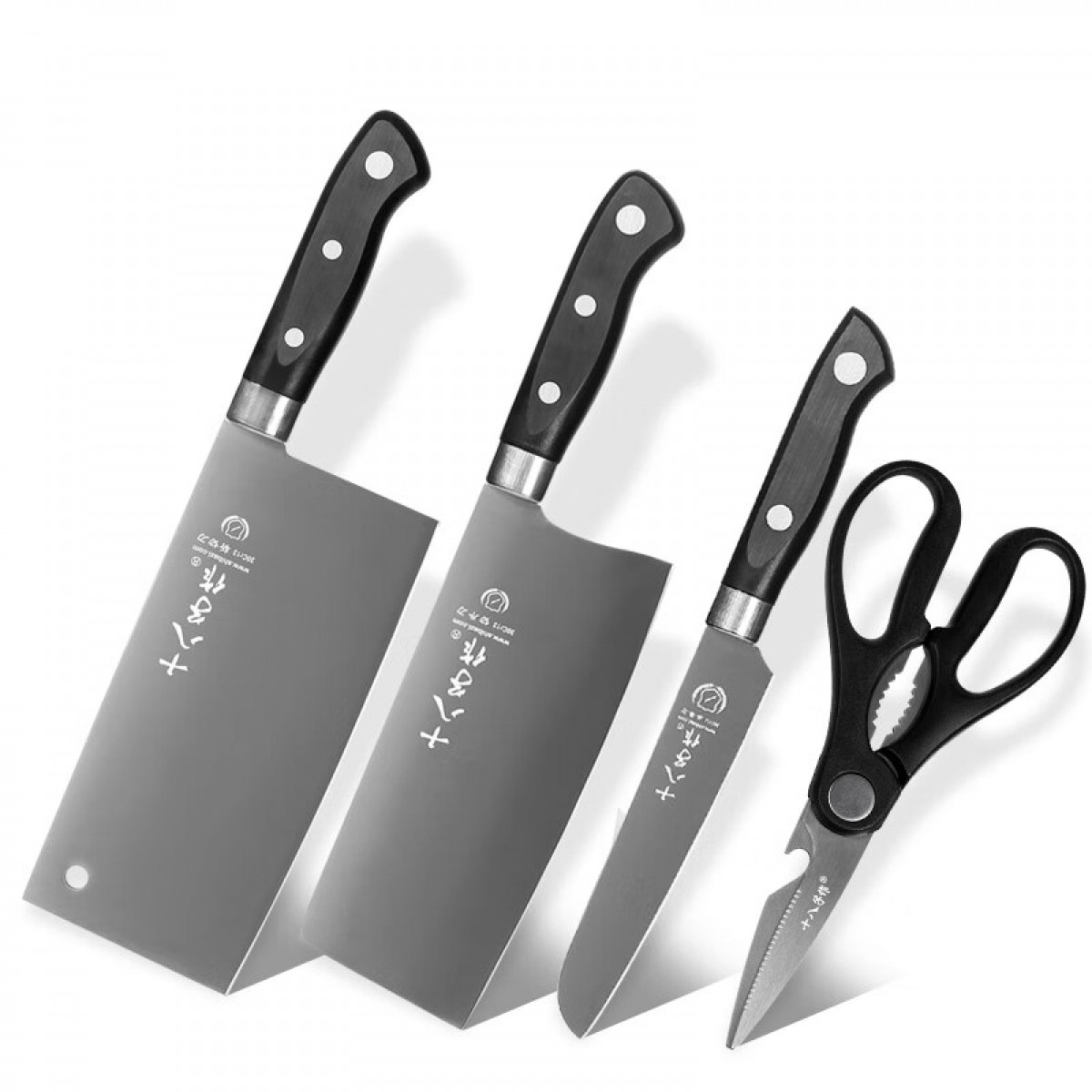 十八子作 阳江刀具套装家用菜刀切片刀水果刀四件套刀SC-047 单位：套