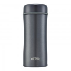 膳魔师（THERMOS）保温杯男士不锈钢大容量茶水分离杯子便携商务办公水杯TCCG 【316L不锈钢】灰色 400ml  单位：个