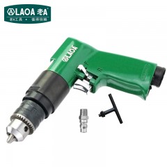 老A(LAOA)台湾气动螺丝刀 3/8气钻 1.5-10mm气动钻 攻丝机 风钻带正反转高速钻 气动钻+气动油 单位：套