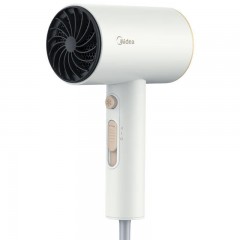 美的（Midea）吹风机高速家用吹风筒大功率高浓度负离子护发大风力速干电吹风机1800W大功率FJ1 象牙白 单位：个