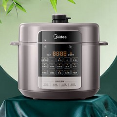 美的（Midea）5L电压力锅1000W大火力加热 特色提鲜技术一锅双胆饺子煲 无水焗高压锅MY-E5410 单位：个