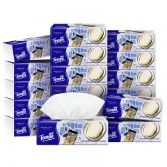 得宝（TEMPO）一博同款 抽纸 M码 无香4层100抽*18包 新旧包装混发 纸巾卫生纸 单位：箱