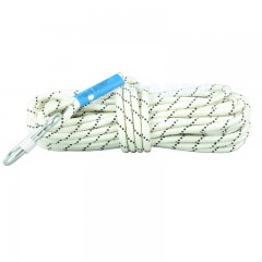 东安消防轻型安全绳 直径9.5mm火灾自救逃生绳登山救援绳 50米配双挂钩 单位：条